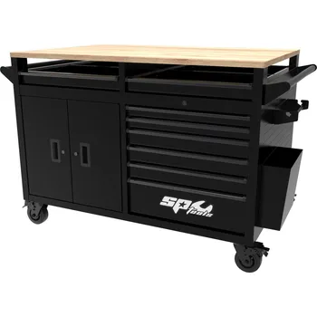 Dílenský stůl SP Tools Dílenský box SPT SUMO - s 16 zásuvkami SP44650 Pracovní deska:: dřevěná