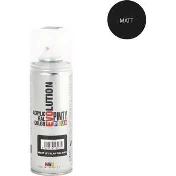 Barva ve spreji Barva ve spreji EVOLUTION RAL9005 černý mat 200 ml