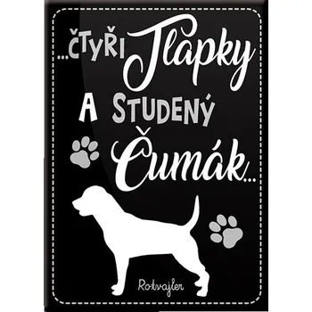 Dekorativní magnet Nekupto Magnet se psem - Rotvajler