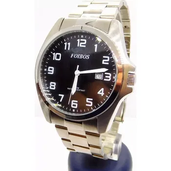 Hodinky FOIBOS Pánské ocelové čitelné hodinky 5ATM FOIBOS CK1571.2 (FOIBOS Pánské ocelové čitelné hodinky 5ATM FOIBOS CK1571.2)