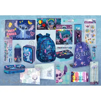 Školní batoh Lilo and Stitch Zvýhodněná školní sada Lilo a Stitch batoh Prime 16" set 20 ks třípatrový vybavený penál F025780/020/03