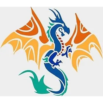 Plast. šablona, DRAK 6, 29x21 cm, 1ks