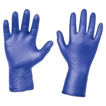Rukavice nitrilové jednorázové, tenké modré, velikost L (100 ks)