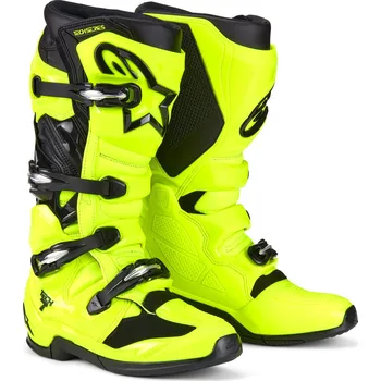 Moto obuv Boty TECH 7, ALPINESTARS (žlutá fluo/černá) 2026 (Velikost: 39)
