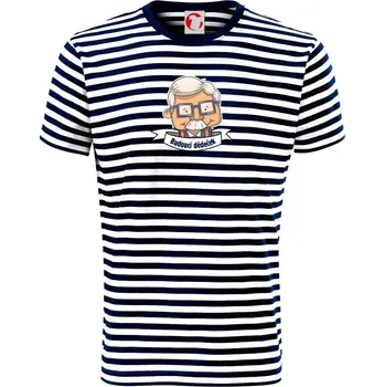 Pánské oblečení Budoucí dědeček kreslený - Triko na vodu - 2XL ( Prouhovaná )