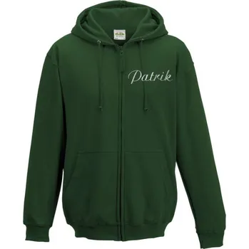 Pánská mikina Astoreo Pánská mikina na zip s kapucí personalizovaná zelená L