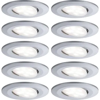 Bodové svítidlo Paulmann Calla otočné on/off 9cm 840 10 chrom - Hloubka dutiny nejméně 4 cm chrom matný 10 x 6 W LED - Doprava zdarma
