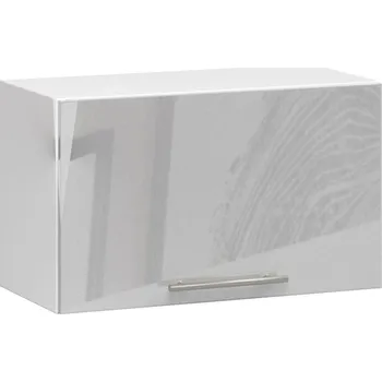 Nábytek Kuchyňská skříňka OLIVIA W60OK - bílá/šedý lesk