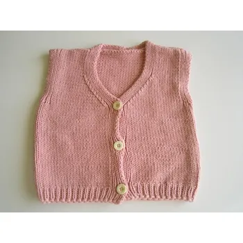Kojenecké oblečení Ručně pletená vestička (Značka: RUČNÍ PRÁCE)