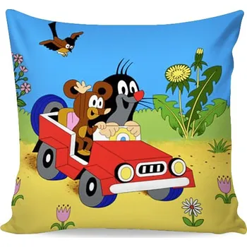 Povlak na polštářek Matějovský Povláček 40/40 KRTEK Velikost: povlak s potiskem + bílý polštářek s náplní 40/40 SKANTEX®