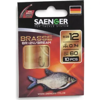 Rybářský háček Saenger Návazec na cejny Brasse vel. 12, 8 ks/bal
