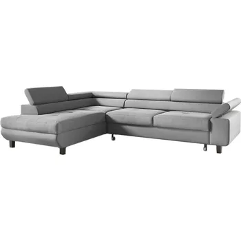 Obývací pokoj Rozkládací rohová sedací souprava 153 BENAJMIN Levá Světle šedá