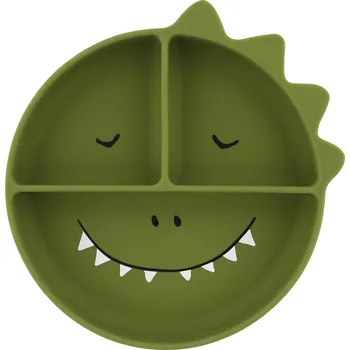 Dětský silikonový talíř s přísavkou Trixie Baby - Mr. Dino