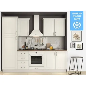 Kuchyňská linka JL Marley 250 cm Béžová/Ořech Carini