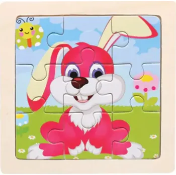 Puzzle Dřevěné puzzle pro nejmenší (S) - KRÁLÍČEK (Značka: SKXNIER)