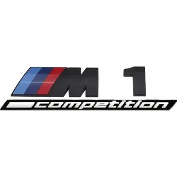 Znak automobilu BMW M 1 competetion nápis 130mm černá