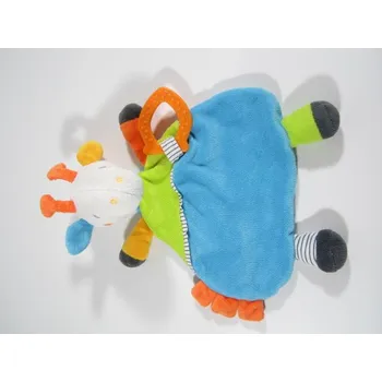 Sametový usínáček s kousátkem - ŽIRAFA (Značka: TOPOMINI)