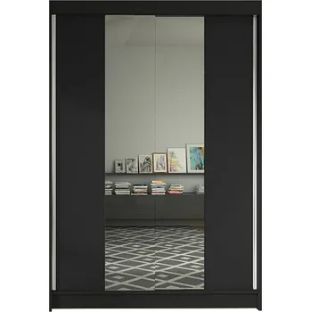 Šatní skříň Šatní skříň LINO II šířka 120 cm - černá