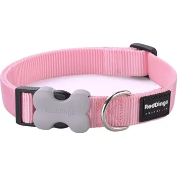 Obojek pro psa Obojek RED DINGO jednobarevný 20-32cm/12mm sv. růžová