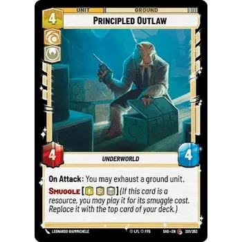 Sběratelská karetní hra Principled Outlaw 201/262 - Shadows of the Galaxy Typ karty: Standard