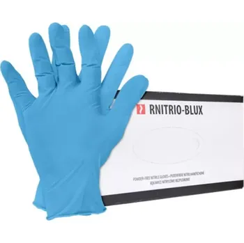 Pracovní rukavice Reis RNITRIO BLUX rukavice bez pudru modré 100 KS