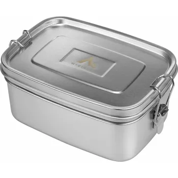 Svačinový box McKINLEY Double nerezový box na jídlo - 0 - stříbrná - one-size