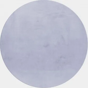 Vopi Kusový koberec kruh Pouffy 5100 silver (Varianta: Kruh 120 cm průměr)