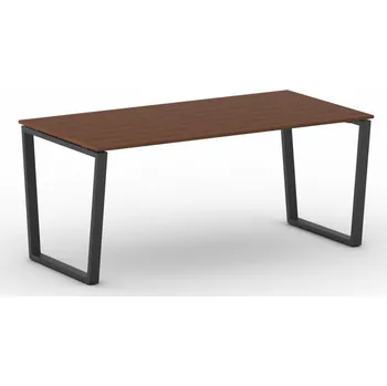 Psací stůl Kancelářský stůl PRIMO IMPRESS, 180x90 cm, černá podnož, třešeň