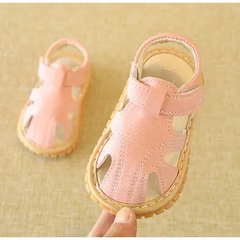 Dívčí obuv Sandálky s pískátkem - RŮŽOVÉ (18-24 m) (Značka: SONKPUEL)