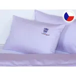 Saténové dětské povlečení do postýlky 90x135, 40x60 GEON Světle fialová sovička