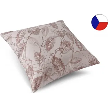 Povlak na dekorativní polštářek Damaškový povlak na polštář 40x40 EXCELLENT DIAMANT Poezie podzimu hnědošedé listy