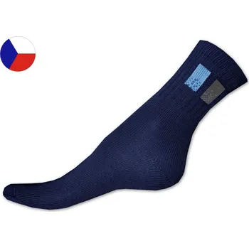 Dětské sportovní ponožky 29/30 tmavě modrý vzor