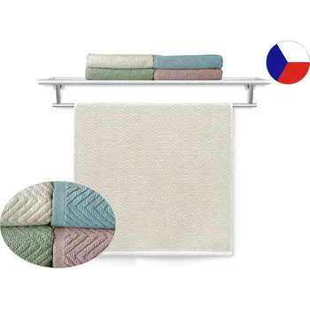 Ručník Luxusní ručník 50x100 GRAND 500g Rybí kost krémová