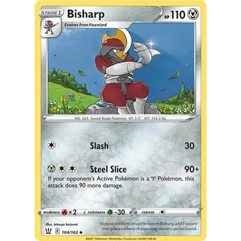 Sběratelská karetní hra Bisharp 104/198 - Battle Styles Typ karty: Reverse Holo