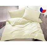 Povlečení krep KOMFORT Jednobarevné smetanové 2x 70x90, 220x200