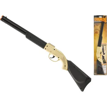 Mikro trading Puška kovbojská klapací - 50 cm - zlatá