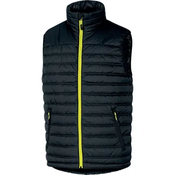 Pánská vesta DELTA PLUS G-DOON prošívaná vesta Barva: černá/žlutá, Velikost: 2XL