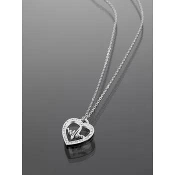 Řetízek Prosperk Řetízek ocelový srdíčko s tepem S3298