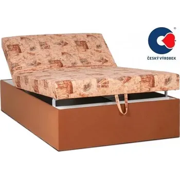 Postel Polohovací postel Alex Senior 140cm, hnědá (č.213/49 , matrace A do 90 kg)