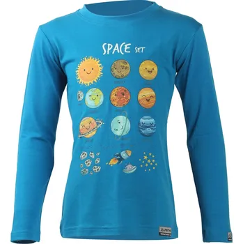 Dětské termoprádlo AVE dětské merino triko - Modrá 5151 / 120 / Modrá