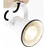 Brilliant Stropní reflektor Seed 2 zdroje, bílá bílá, světlé dřevo 2 x 5 W - Doprava zdarma