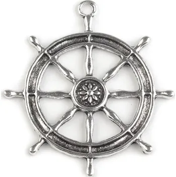 Přívěsek kormidlo Ø50 mm platina