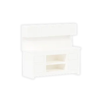 Pracovní stůl 2 Bílá 1:43