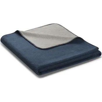 deka Biederlack Charmed Cotton Duo Marineblau deka 150 x 200 cm