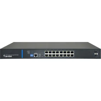 Switch AVIZIO Switch 16x RJ45 PoE 1Gb/s + 2x SFP Uplink 1Gb/s + 1 RJ45 konzolový port