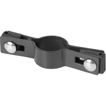 Příslušenství pro plot Objímka Strend Pro EUROSTANDARD, 38 mm, priebežná, antracit, RAL7016, na okrúhly stĺpik