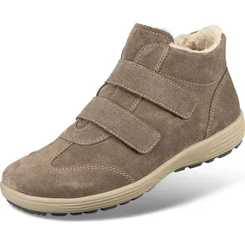 Dámská zdravotní obuv Dámská kotníková obuv s dvěma pásky na suchý zip, nubuková useň, béžová: 40
