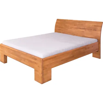 Postel Domestav SOFIA manželská postel čelo oblé plné 160 cm buk cink olejovaný