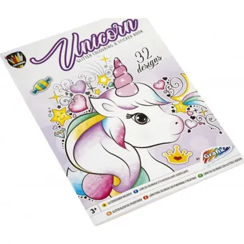 kreativní sada Omalovánky se třpytivými samolepkami - unicorn
