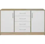 Komoda Smart 140cm, sonoma/bílá